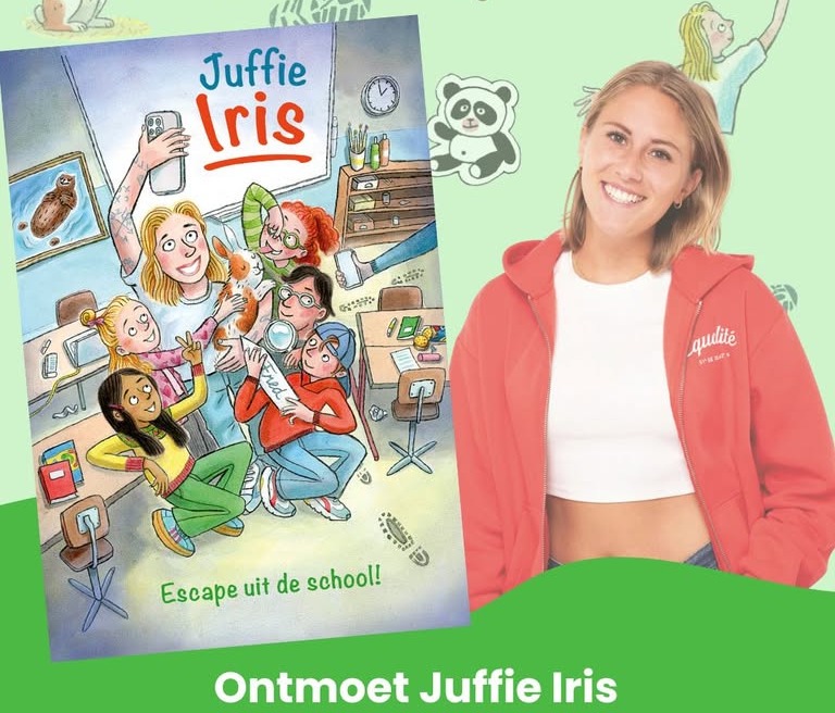 Juffrouw Iris signeert bij Post Scriptum